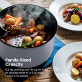 Ninja HyperHeat 9-in-1 Electric Pressure Cooker | 6.5 Qt Multi Cooker with Sear/Sauté, Slow Cooker, Rice Cooker, Sous Vide | 1200W | Fast Cooking, PFAS-Free Pot | White | PC201WH