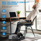 CARESKYpro Shiatsu Foot Massager with Heat for Neuropathy and Pain Relief, 3 Heat Therapy, 5 Intensity Deep Kneading, Rolling for Calf-Feet-Arm Relaxation, Plantar Fasciitis