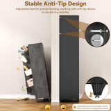 Polup 90" Pantry Cabinet, Tall Metal Storage Cabinet with Doors and Shelves