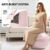 FITMIND_ Extra Thick Exercise Ball Yoga Ball 22in/26in/30in for Workout Pregnancy Stability,Anti-Burst and Slip Resistant Swiss Ball with Pump for Yoga, Pilates, Fitness,Birthing,Physical Therapy