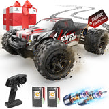 DEERC 9300E Remote Control Car High Speed RC Cars for Kids Adults 1:16 Scale 40 KM/H 4WD Off Road Monster Trucks,2.4GHz All Terrain Toy Trucks with 2 Rechargeable Battery
