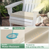 Outdoor Chair Cushions Set of 4: Waterproof & Fade Resistant Seat Cushion for Patio Furniture
