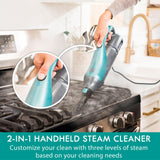 Kenmore SM2050 2-in-1 Steam Mop Hard Floor Cleaner with 2 Modes & 2pcs Washable Pads for Carpets, Rugs and Upholstery, Green Kenmore
