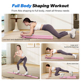 MERACH Pilates Board, Multifunctional Abdominal Plate, Detachable Ab Trainer Machine with Anti-Slip and Quiet Design, Portable Pilates Reformer (Pink)