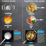 Portable Induction Cooktop, Countertop Burner Induction Hot Plate with LCD Sensor Touch 1800 Watts, Black duxtop