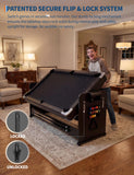 7 ft 3-in-1 Multi-Game Table Air Hockey, Billiards & Ping Pong Combo with Powerful Airflow & Full Accessories for Game Room, Basement, Family Fun
