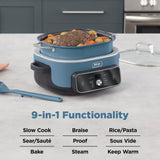 Ninja MC2001 PossibleCooker PRO Plus, 8.5-QT Multicooker, 9 Functions, Slow Cook, Sear, Sauté, Proof, Pasta/Rice, Replace 16 Kitchen Tools, Oven-Safe Ceramic Pot, 1400-Watt, Blue (2026 Release)