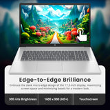 Touchscreen Laptop, AMD Ryzen 5 7430U, 64GB DDR4 RAM, 3TB Storage (2TB SSD & 1TB Docking Station Set