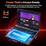 drkako 15.6" FHD IPS Student Laptop, AI Assistant Included, Office 365