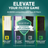 GermGuardian HEPA Air Purifier for Home, Large Rooms - 743 Sq. Ft. with HEPA Air Filter, UV-C Light & Odor Reduction, AC4825E, 22" Tower, Gray
