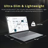 Lenovo IdeaPad Slim 3i 15.6" FHD Laptop, Intel Core 3 N355,8GB LPDDR5 RAM, 1.12TB Storage(128GB UFS+1TB Docking Station Set), Intel Graphics, Wi-Fi 6, Camera Privacy Shutter, Win 11 Pro, Arctic Grey
