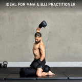 Canvas Punching Bags MMA Muay Thai Kickboxing Training Boxing Punching Bag with Chains (Black) - UNFILLED Elite Sports