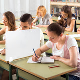 4 Pcs Desk Divider Privacy Panel 23.6 x 15.8 Inch Counter Desk Acrylic Panel Holder (Frosting) GOOFCXO