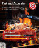 Instant Read Meat Thermometer, 1.2s Fast Read, ±1°F Accuracy, -58°F to 572°F, 4.4" Foldable Probe, 0 °C Calibration, Min/Max (Session)