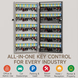 120 Key Lock Box Smart Key Organier Cabinet with Keypad & App for Office