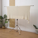 exilot Foldable Portable Space Saving Clothes Drying Rack, Heavy Duty Stainless Steel Laundry Drying Racks, Adjustable High Capacity Garment Rack, with Windproof Hooks.