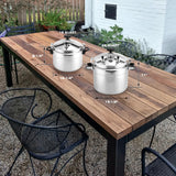 26 Quart Clamp On Pressure Cooker, Aluminum Pressure Cooker w/Ultra Safe Clamp Bar Locking System BreeRainz