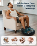 COMFIER Heated Foot Massager for Neuropathy Pain Plantar Fasciitis Electric Feet Massager with Heat Compression Vibration Shiatsu Deep Tissue Relief Foot Heater Massager Large Size 14 for Men Gifts