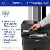 Brother MFC-L2900DW Wireless Compact Monochrome All-in-One Laser Printer with Duplex Copy & Scan,