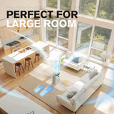 Air Purifiers for Home Large Room up to 1076 Sq Ft with PM 2.5 Display Air Quality Sensor for Pet Hair, Double-sided Air Inlet, 24db MORENTO