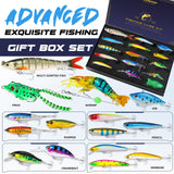 PLUSINNO Fishing Lures kit, Bass Fishing Lures for Freshwater， Fishing Gear Set Gifts for Men, Father's Day Fishing Gifts for Men, Fishermen, and Anglers.