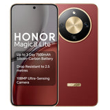 HONOR Magic8 Lite Dual-SIM 512GB ROM + 8GB RAM (GSM Only | No CDMA) Factory Unlocked 5G Smartphone (Reddish Brown) - International Version