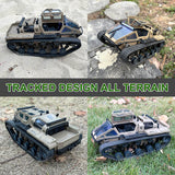 WPLDEWAN RC Tank Car 1/16 Scale Remote Control Tank Off Road RC Crawler 4WD RTR 360°Rotating Drifting Dual Motor Gearbox Proportional Control Tracked Military Truck Hobby Toy for Adult