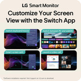 LG 27U730SA-W 27-Inch Smart 4K UHD (3840 x 2160) IPS Computer Monitor, HDR10