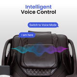 Osaki 2026 4D Ion l Full Body Massage Chair l 4D Massage Mechanism l Voice Control l 24 Auto Massages l SL-Track l Zero Gravity l Space Saving l Touchscreen Controller l Bluetooth Speaker (Black)