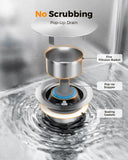 CAMMOO 33X22 Drop In Kitchen Sink, 304 Stainless Steel Workstation Sink, Pop-Up Drain, Upgraded Fast Drain & Anti-Clog, Topmount Single Bowl with Accessories, Foldable Grid for Easy Clean
