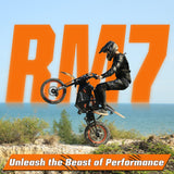 RM7 Electric Dirt Bike, Off-Road Motorcycle for Adults & Teens