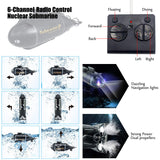 Tipmant Mini Remote Control Nuclear Submarine Toy RC Boat Electric Water Kids Birthday Gifts (Black)