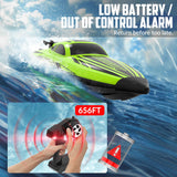 volantexrc Brushless RC Boats for Adults, 30+MPH Fast Remote Control Boat with 2 Rechargeable Batteries for Lakes, 30+ Mins Full Proportional Boats High Speed RC Boat for Adults (79705 Green)