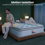 BedStory Queen Mattress 12 Inch - Medium Firm Hybrid Mattress with Optimal Lumbar Support, Reinforced Edges & Motion Isolation - Fiberglass-Free Colchones Queen, CertiPUR-US