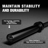 RitFit Elite 6.6ft Olympic Barbell, Robust 33lb Barbell for Weightlifting and Powerlifting, Superior Olympic Bar with Exceptional 900lbs Load Capacity, Weight Bar for 2” Standard Plates Black