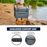 25/30/35/40 Quart Rotomolded Cooler, 5 Days Protale Ice Cooler, Ice Chest Suit for BBQ, Camping, Pincnic, and Other Outdoor Activities EchoSmile