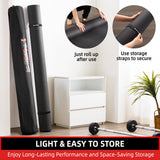 Extra Large Yoga Mat – 72"x48" or 78"x57", Non-Slip TPE Exercise Mat for Women & Men, Available in 1/4" to 1/2" Thickness, for Home Gym, Yoga, Pilates & Barefoot Workouts, with Towel, Straps & Carry Bag