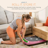 Lifepro Rumblex 4D Curved Vibration Plate Exercise Machine — Triple Motor, 7 Modes & 60 Speeds Vibrating Platform Machine — Full Body Vibration Plate for Lymphatic Drainage & at Home Workout