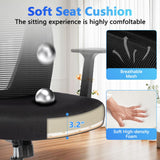 Home Office Chair Ergonomic Desk Chair Mesh Computer Chairs with Armrests Executive Rolling Wheels Swivel Heavy Duty Chairs Office,