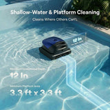 Beatbot Sora 10 Cordless Pool Vacuum Robot for Inground & Above Ground Pools, 6800 GPH Suction, Floor/Wall/Waterline/Shallow Area Cleaning, Waterline Parking, 300 Mins Runtime,Royal Blue