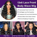 Ginger Orange 13x4 Deep Wave Lace Front Wigs 24 Inch+13x6 Body Wave Lace Front Wigs 30 Inch