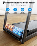 THERUN Treadmills for Home, Running Treadmill with Incline, Foldable Treadmills Heart Rate Sensors, 18″LED Display Manual Incline Adjustment, 3.0HP Treadmill for Indoor Fitness Workouts