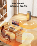 Gaiatop Space Heaters for Indoor Use, Portable Electric Heater with Thermostat, 1500W PTC Ceramic Room Heater with Remote, 5 Modes, 60° Oscillating, 12H Timer Fast Heating Bedroom Office Bathroom Home