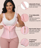 Figninget Waist Trainers for Women Belly Fat Sports Girdle Underbust Corset Waist Cincher Pink L