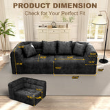 Modular Sectional Sofa Cloud Couch, No Assembly Sleeper Sofa Bed Boneless