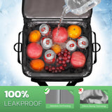 MIYCOO Cooler Bag Double Deck - 60 Can Leakproof Insulated Portable Soft Lunch Cooler, Extra Large Expandable Ice Chest Cooler for Beach, Picnic, Camping, Shopping