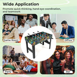 Goplus Foosball Table, 2-in-1 Soccer Table with Detachable Legs for Tabletop, Freestanding Arcade Game Table with 2 Balls, 2 Score Records for Adults, Indoor Home Office Bar Game Room