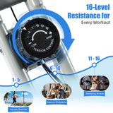 BARWING Exercise Bike Stationary Bikes for Home with APP，3 in 1 Folding Exercise Bikes for Seniors, Indoor Cycling Workout Bike 16-Level Adjustable Resistance,330LB Capacity,Comfortable Seat Backrest Grey