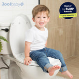 Jool Baby Quick Flip Toilet Seat with Built-in Potty & Splash Guard for Toddler Training, Slow Close (Round)