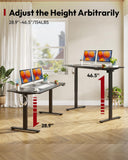 Standing Desk, 71 x 32'' Height Adjustable Sit Stand Desk with Large Splice Board Desktop Ergonomic Memory Presets Computer